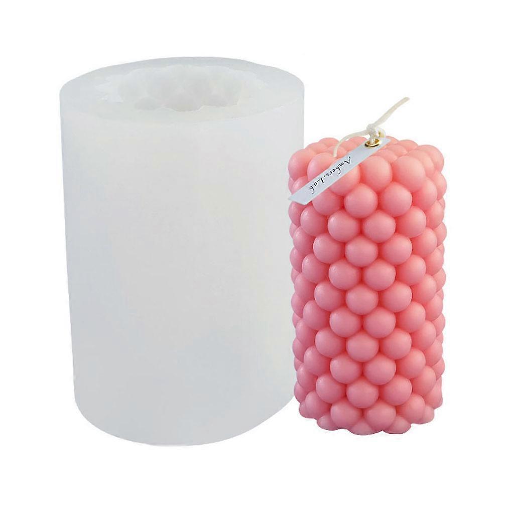 3D Cylinder Silicone Mold for Candle Making Round Ball Resin Molds Handmade Soap