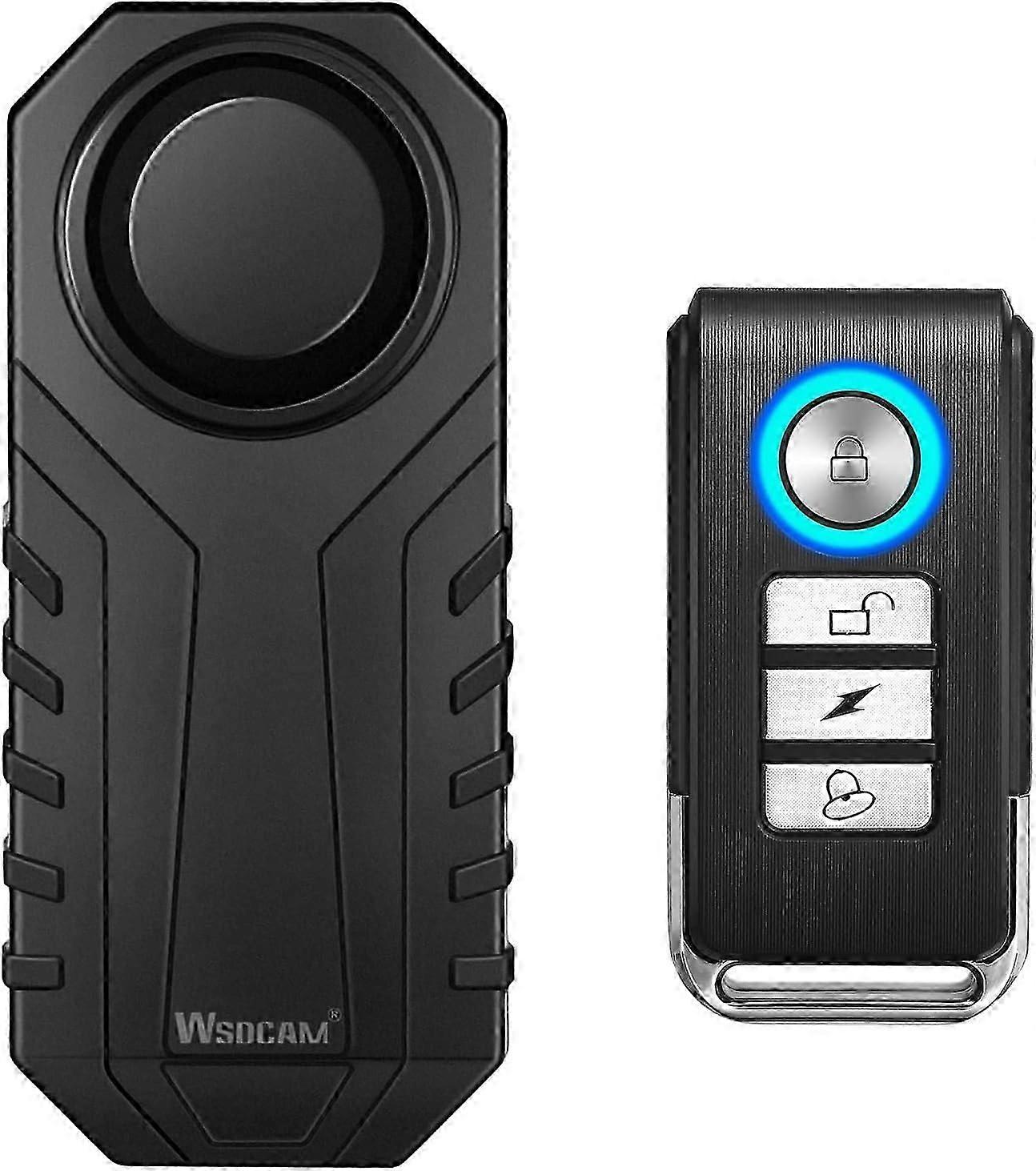 113db Bike Alarm Wireless Vibration Motion Sensor Waterproof Motorcycle Alarm With Remote