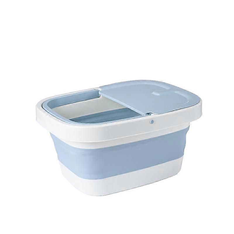 Collapsible Footbath Plain Foaming Massage Bucket Foldable Bucket Foot Bath Bucket Bathroom Foot Wash Basin Laundry Baskets