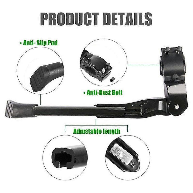 1Pcs Adjustable MTB Road Bicycle Kickstand Parking Rack Mountain Bike Support Side Kick Stand Foot Brace