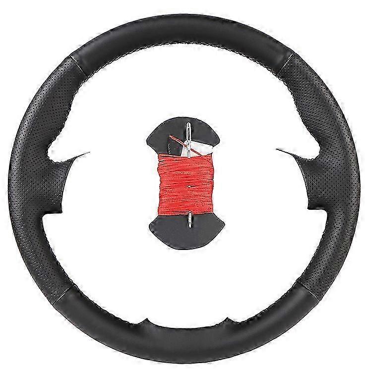 Black Car Steering Wheel Cover Customiz For Nissan Qashqai X-trail Nissan Nv200 Rogue Artificial Leather Steering Wheel Braid