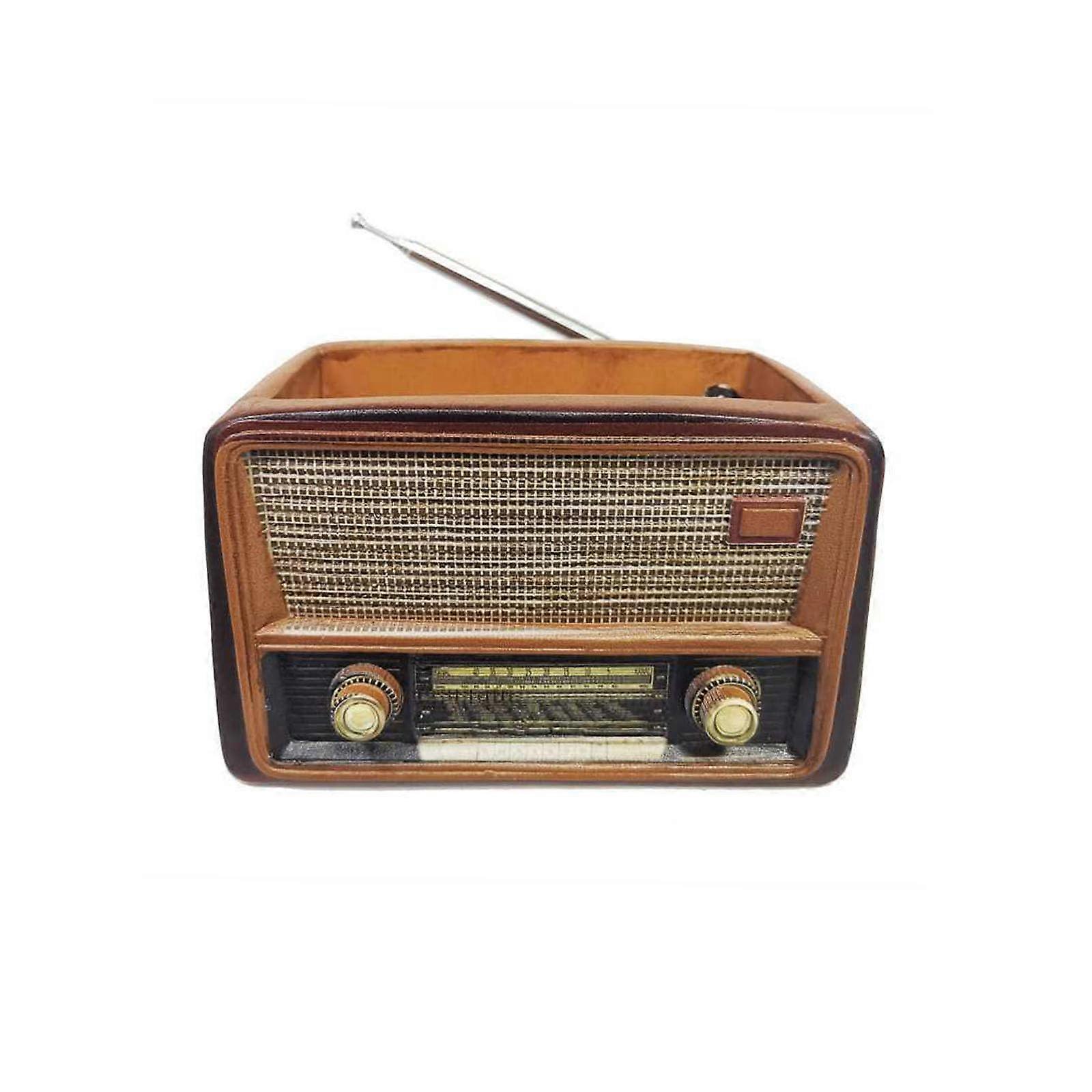 Radio Shape Flowerpot - Retro Resin Succulent Planter, Stylish Planter Pot for Garden and Tabletop Décor