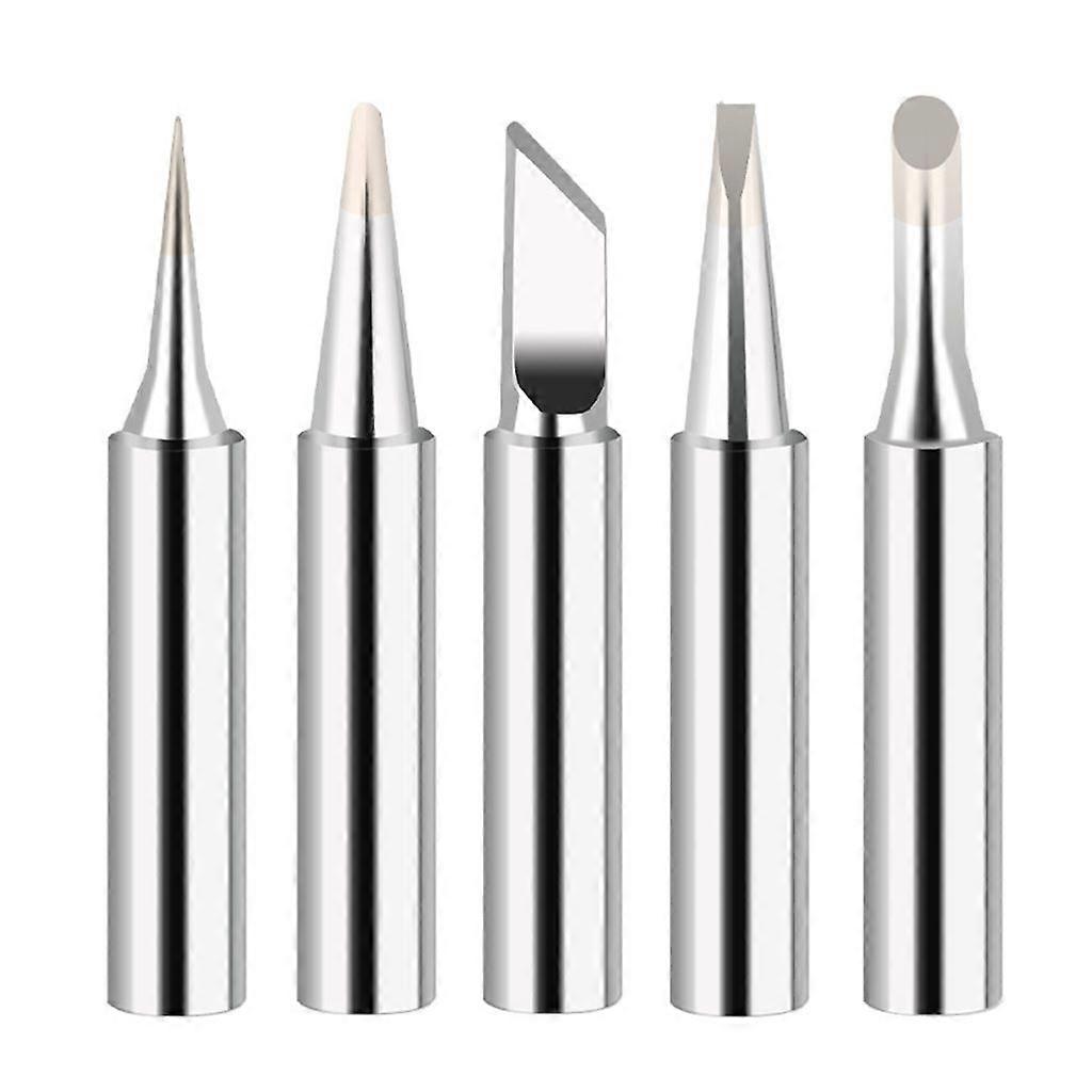 5 Pcs B+2.2K+2.4D+3C+I Soldering Iron Tip Kit For Soldering Station