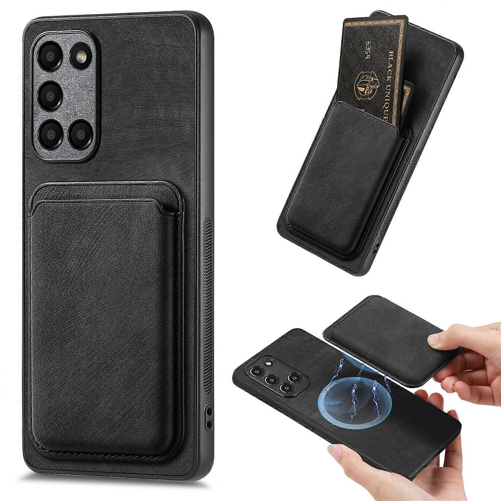 Retro Leather Card Bag Magnetic Phone Case