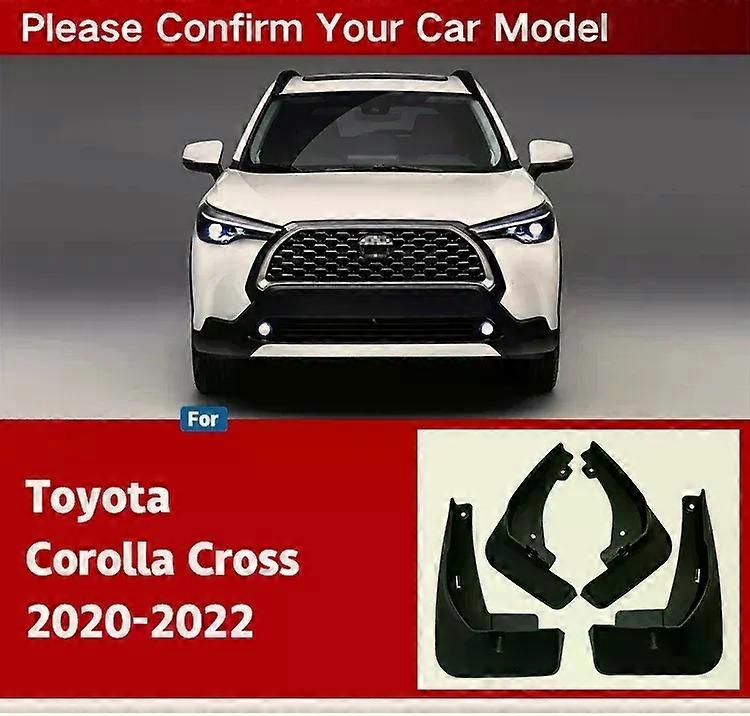 For Toyota Corolla Cross 2022-2024 Black Mud Flaps