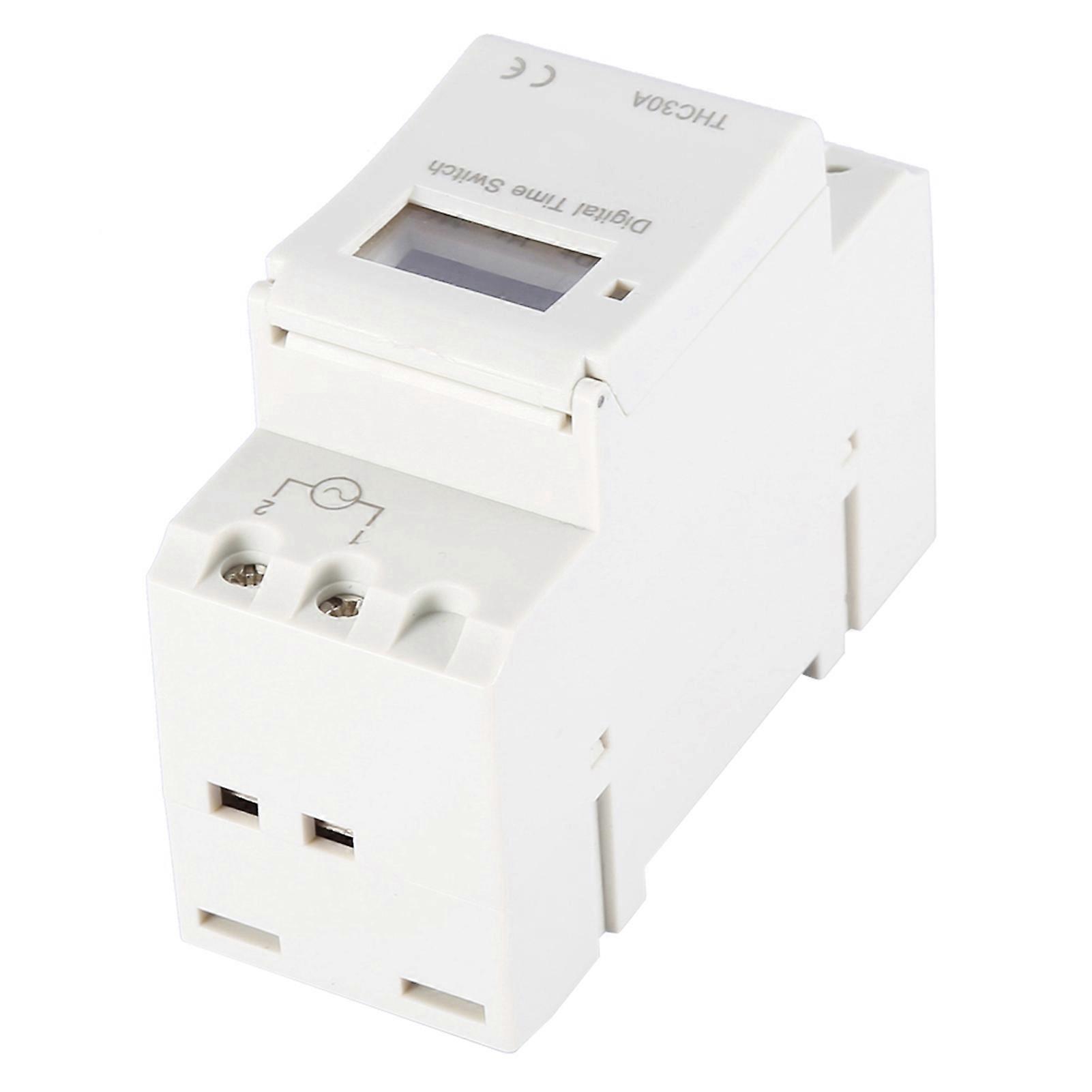 THC 30A Digital Timer Switch, Programmable Electronic Time Control Switch (220V)