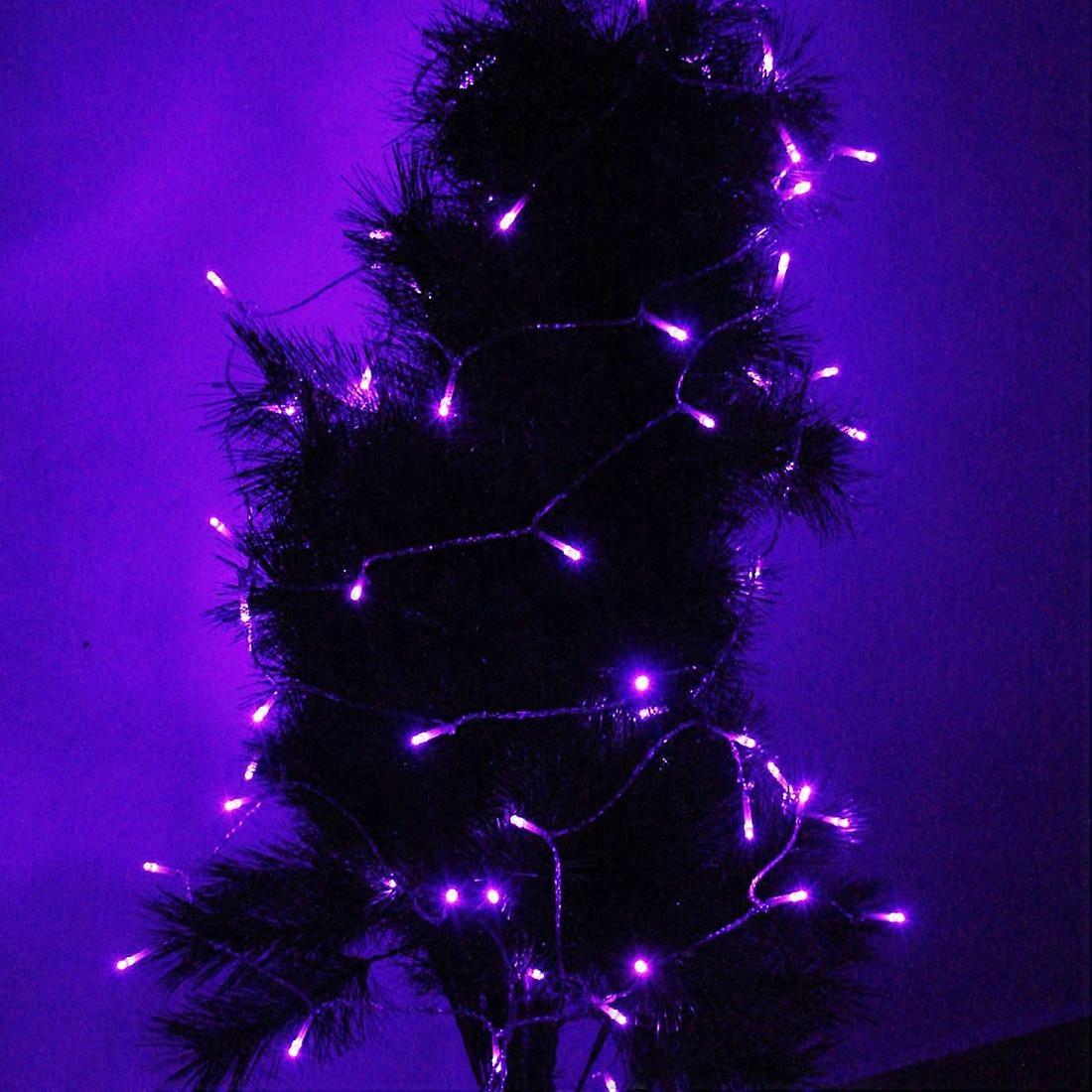 10m String Decoration Light, For Christmas Party, 80 LED, Purple Light, Battery Powered