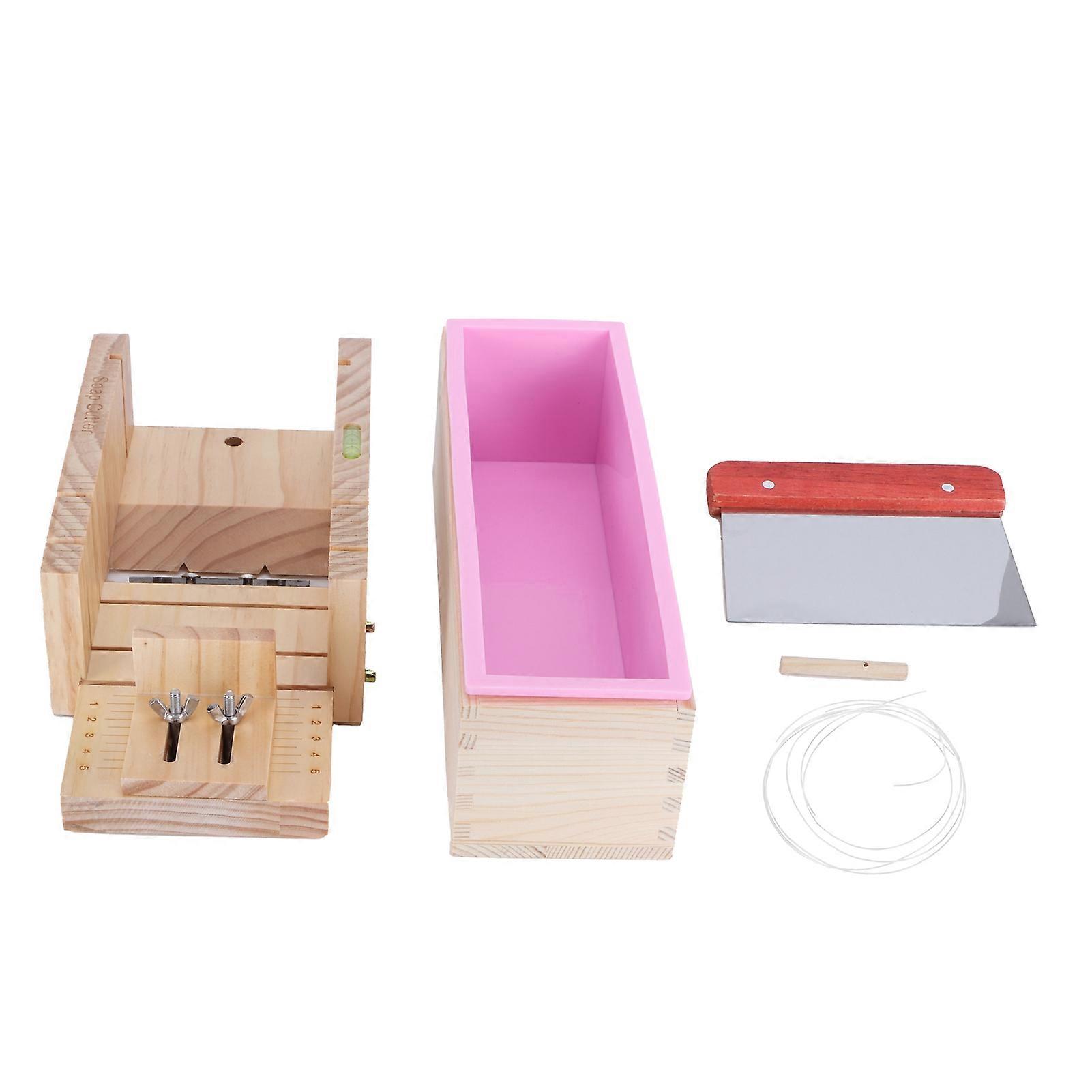 Soap Making Tools Set DIY Hand‑Made Soap Cutter Rectangular Mold Accessory for Home