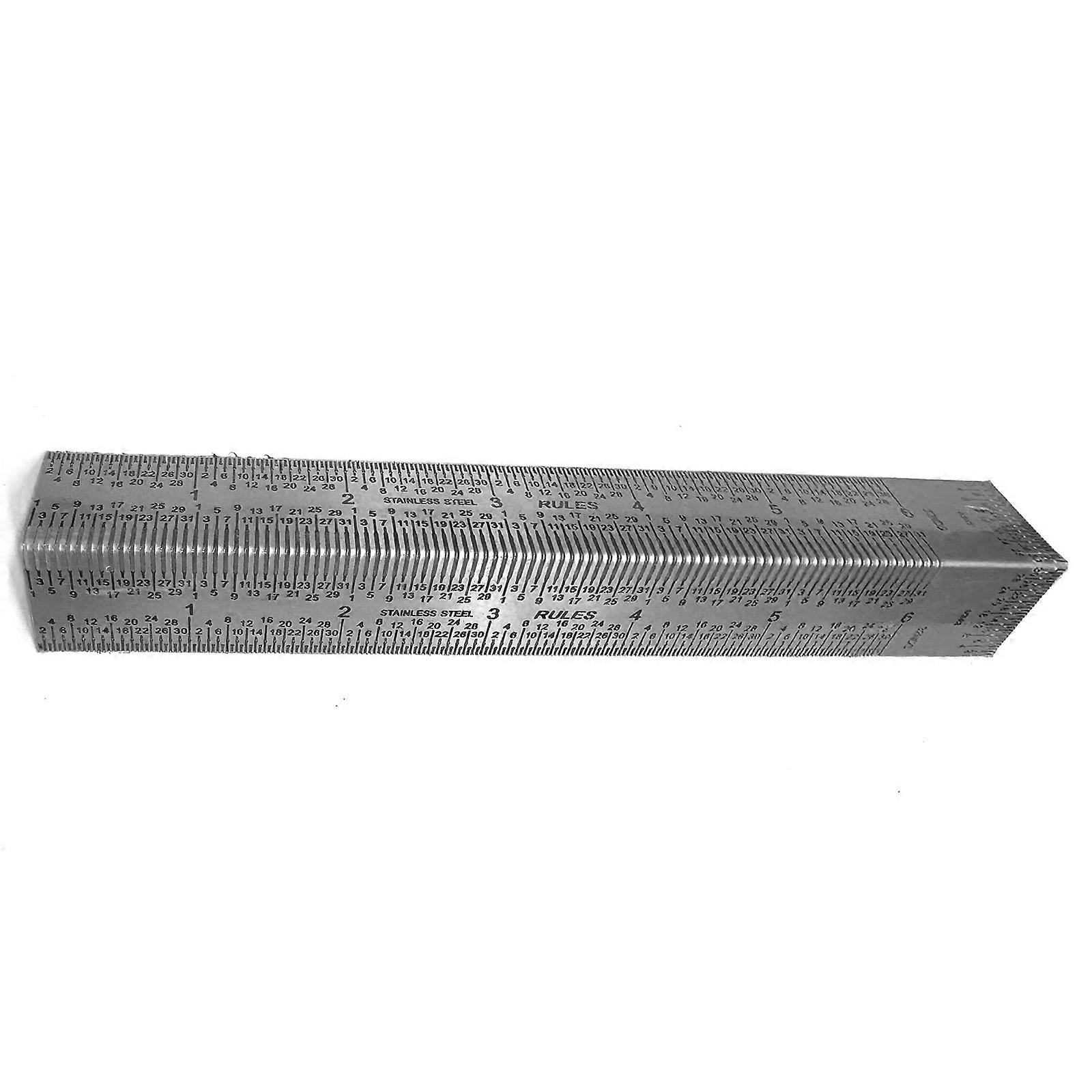 Precisions Marking T Ruler T Square Woodworking 3/6/12Inch StainlessSteel Hole Positioning Scribing Ruler