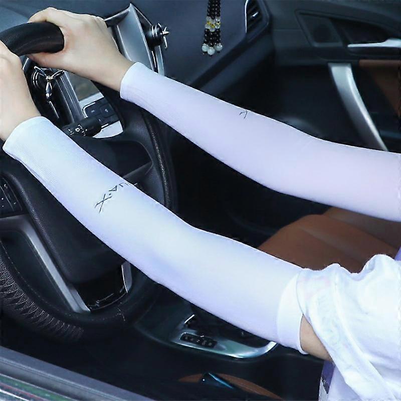 1 ζευγάρι Ice Silk Sun Protection Arm Covers Unisex Κάλυμμα αγκώνα Outdoor Ποδηλασία Τρέξιμο Ψάρεμα Οδήγηση Cool Anti-UV μανίκια βραχίονα