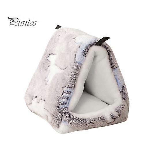 Hamster Cage Winter Thickened Bed Super Soft Windproof Washable Semi-enclosed Squirrel Mini Hedgehog Plush