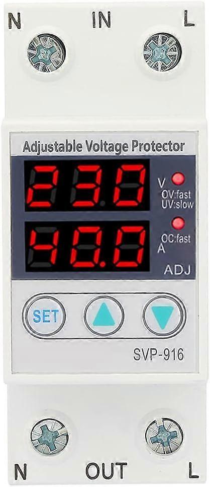 Current Protector, Intelligent Single Phase Adjustable Overvoltage Undervoltage Current Protector 230VAC(40A)