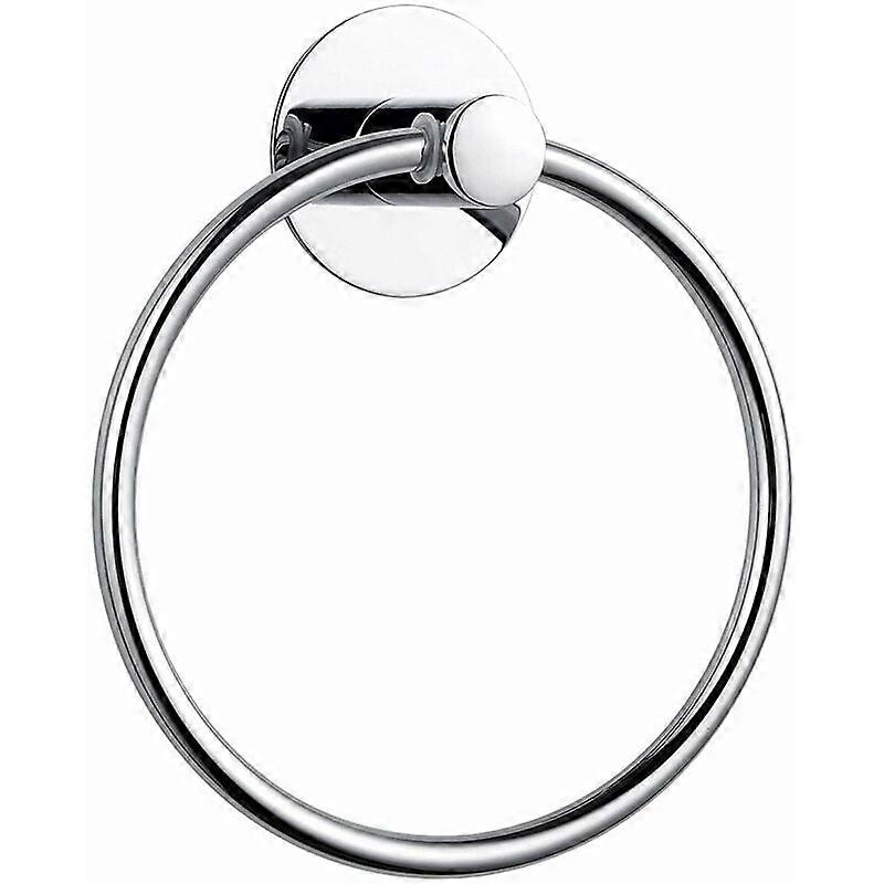 Multi-Purpose Usage Towel Ring, Durable Solid Construction For Bathroom Living Room Kitchen, Elegant Simple Design Chrome Polish Shine, Strong