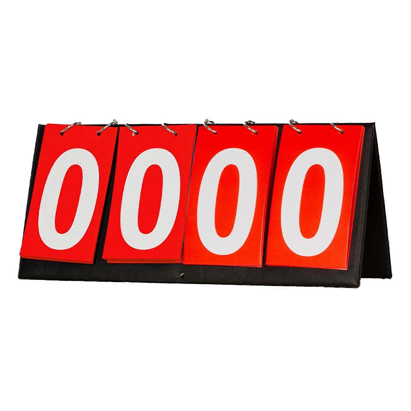 Tabletop Scoreboard Score Keeper 4 Digit Competition Portable Score Flipper for
