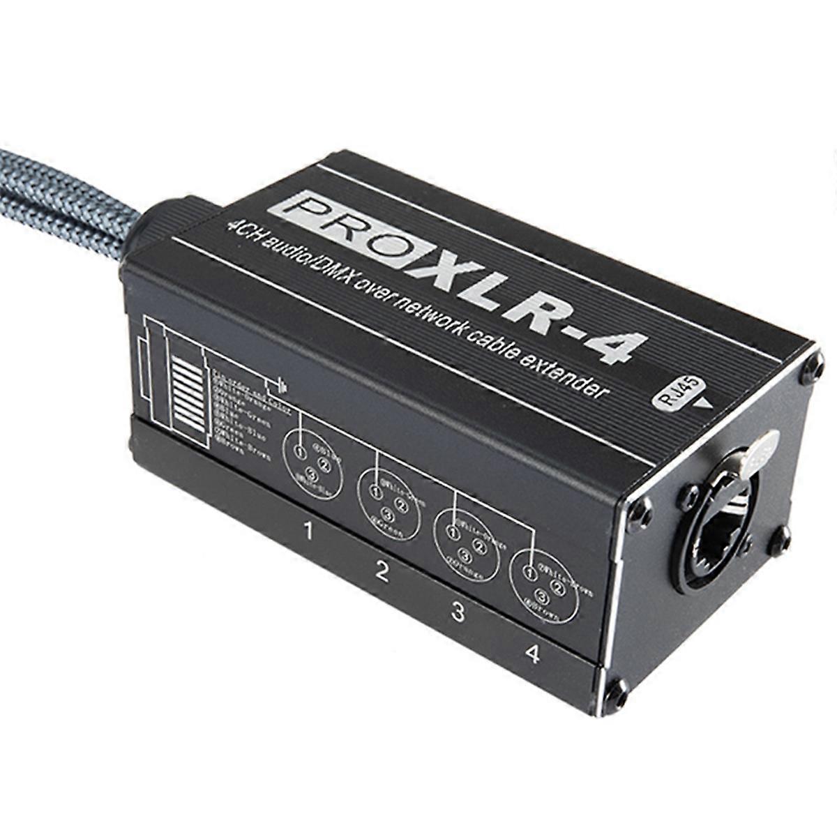 XLR/ to Ethercon RJ45 Cat5/Cat6 Ethernet Extender,Black