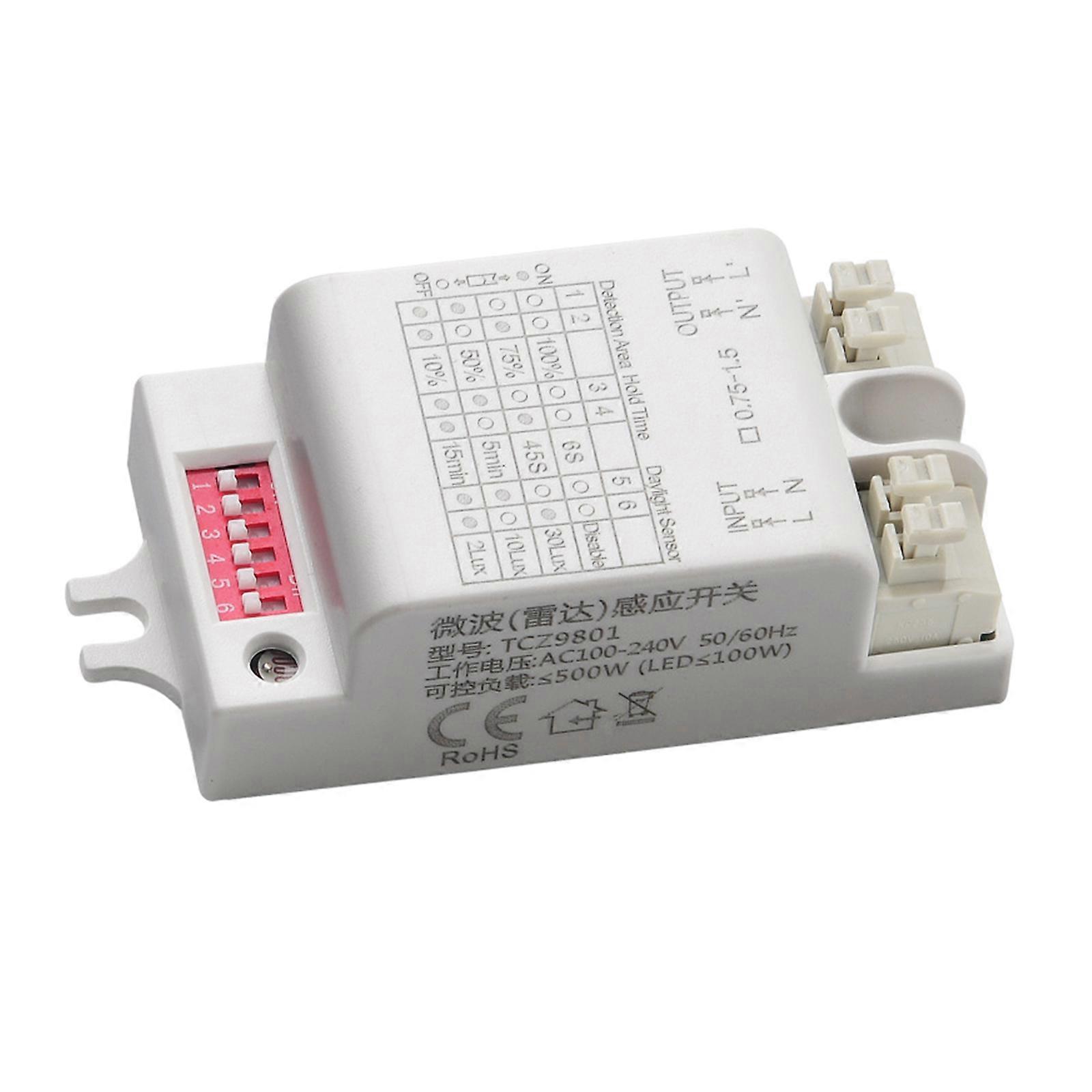 Micro-ondes Radars Capteurs de mouvement Infrarouges Capteurs Interrupteurs Capteurs de mouvement haute sensibilité Interrupteurs de lumière Anti-interférence