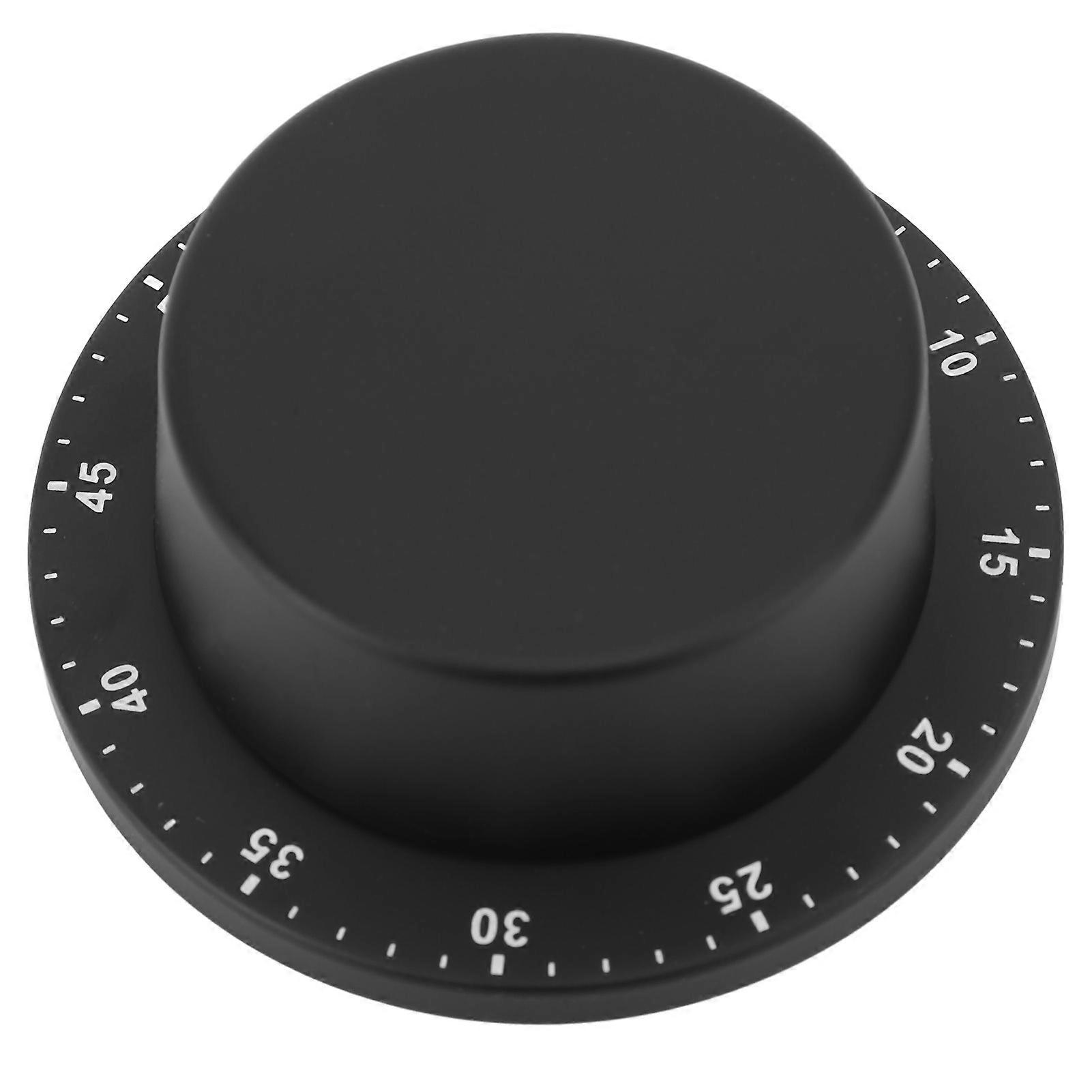 Kitchen Timer Stainless Steel Mechanical Countdown Clock Magnetic Black Disc Design Baking Reminder Study Time Management Too