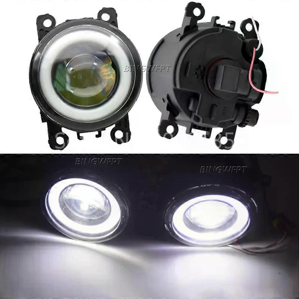 Applies to2PCS Car LED Fog Light Angel Eye DRL Front Fog Lamp For Ford Focus MK2 Saloon DA_ 2004 2005 2006 2007 2008 2009 2010