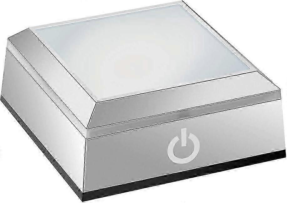 Led Base For 3d Glass Art Lighted Square Stand Display Plate Flat