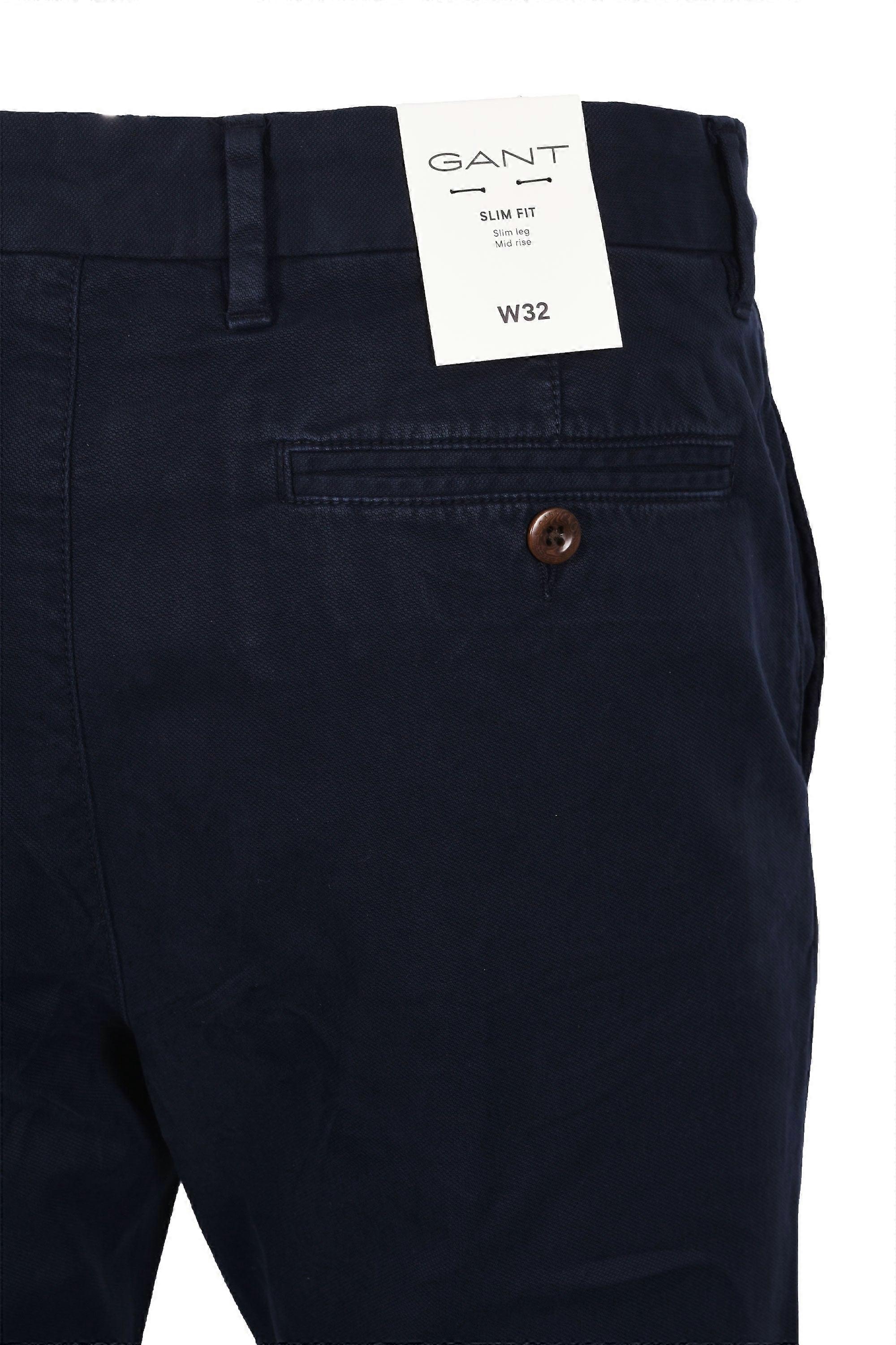 Gant Slim Dobby Structure Chino Evening Blue