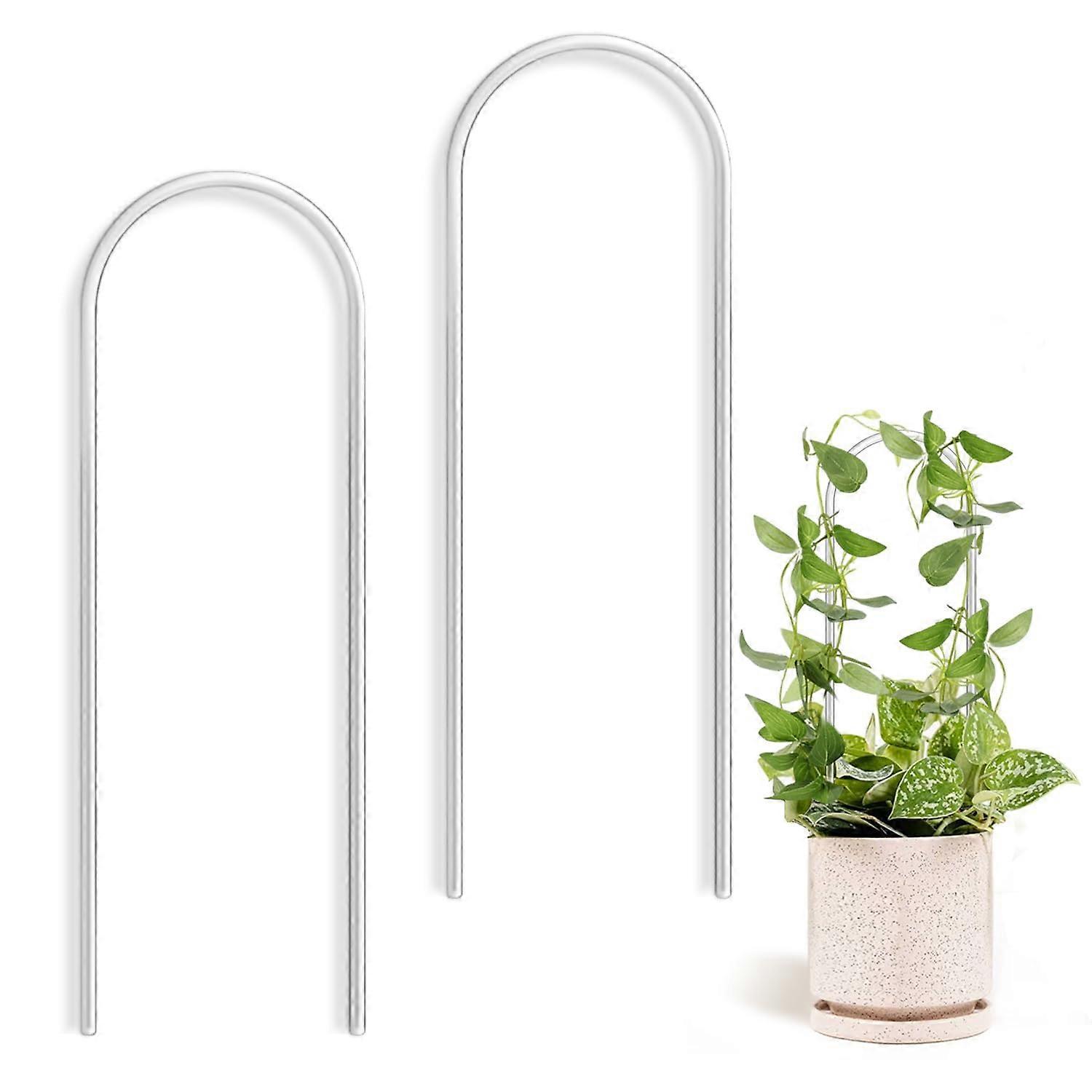 2 Pack U-Shaped Acrylic Trellis Thickened for Indoor Outdoor Small Size