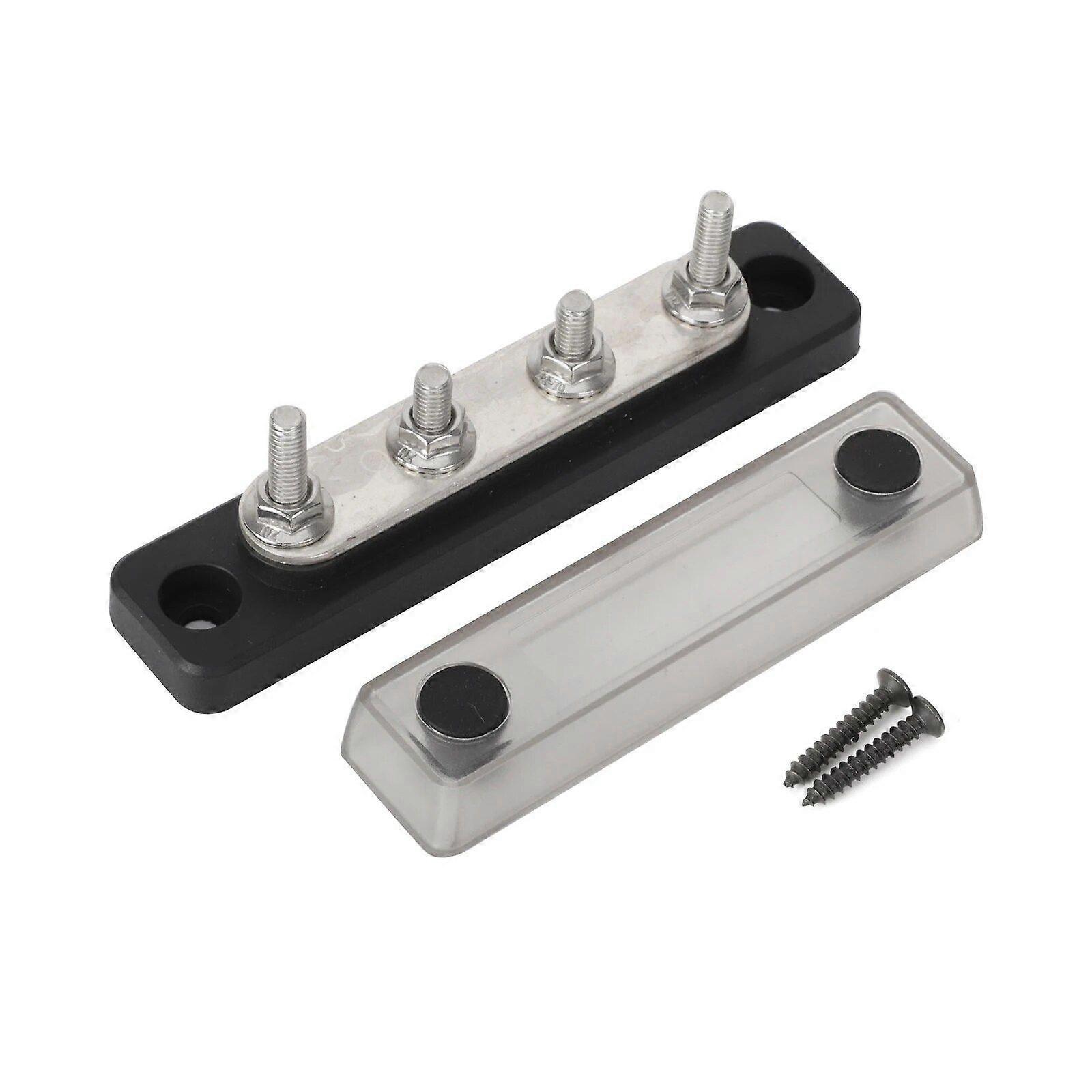 Auto Bus Bar Battery Power Distribution Block Terminal Studs Busbar Powerterminal Block for RV Boat 300V AC 48V CD 100A