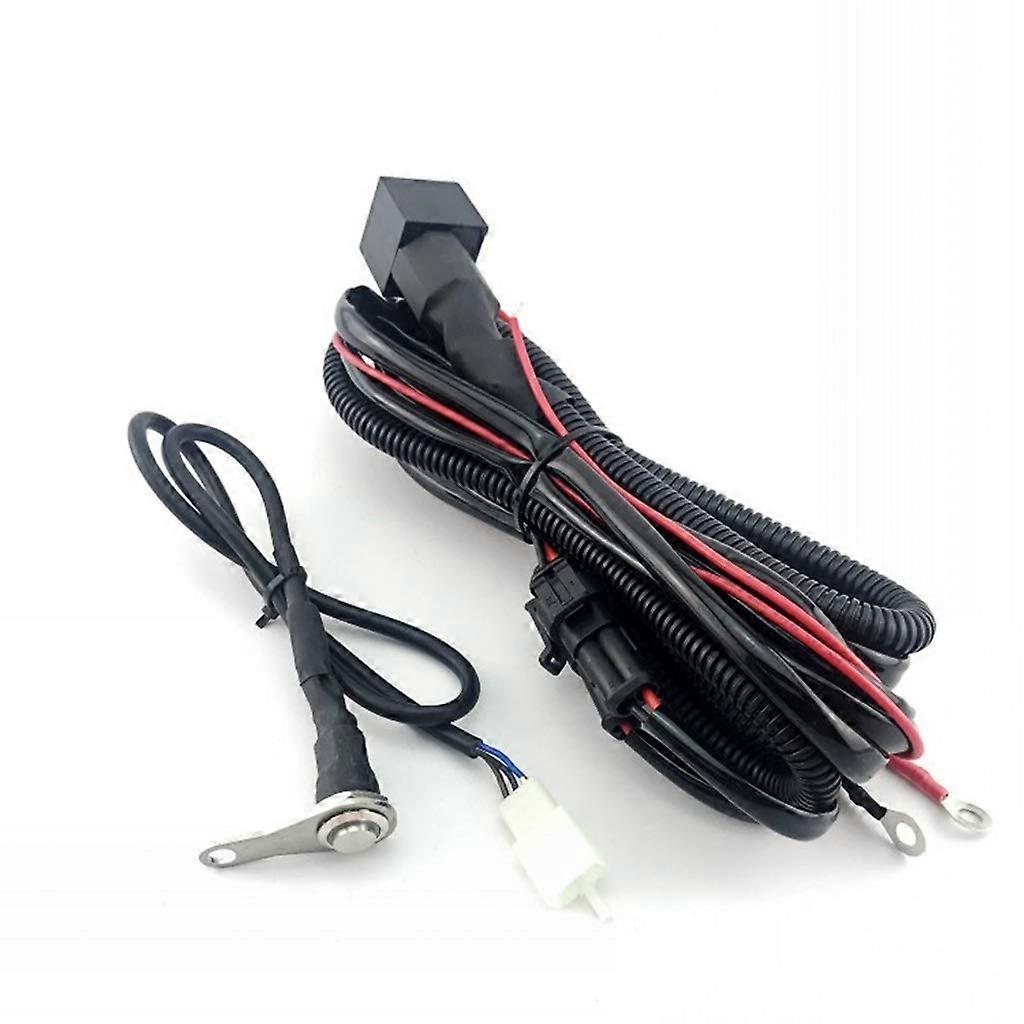 Motorcycle Spotlights LED Switch Lines Harness Wire Harness Set (Type C)