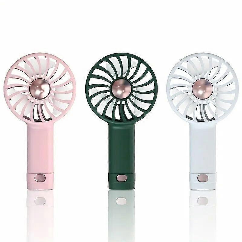 Mini Fan USB Rechargeable Portable Desktop Fan for Students and Office Use, White, Compact Size, Quiet Operation