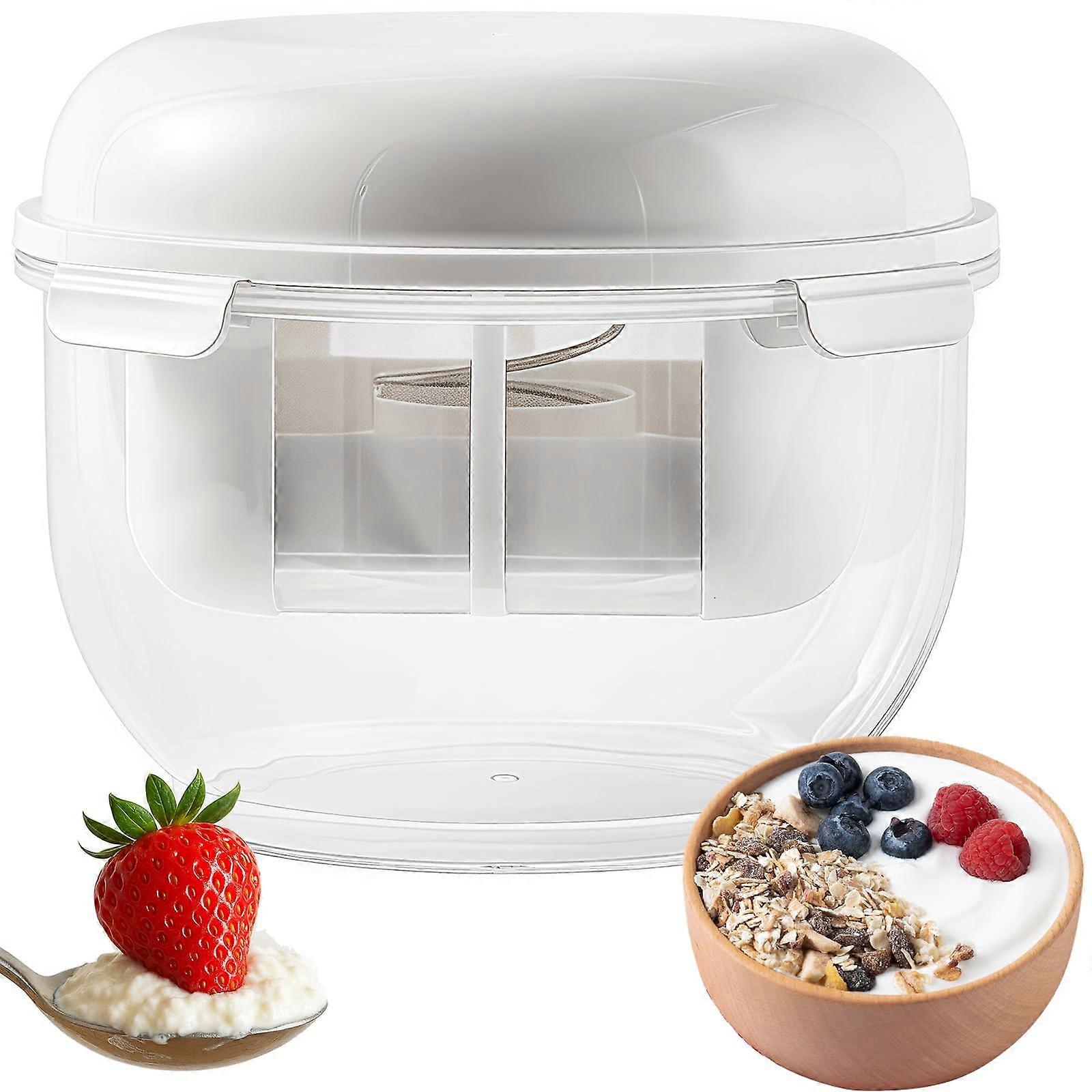 Yogurt Strainer, Greek Yogurt Maker with Fine Mesh Strainer, Greek Yogurt Milk Filter