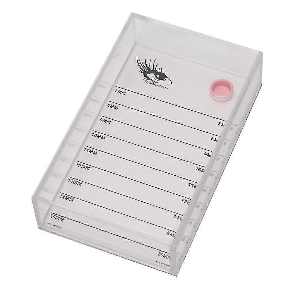 Grafting Eyelash Transparent Box False Eyelashes Glue Pallet Holder Makeup Display Container