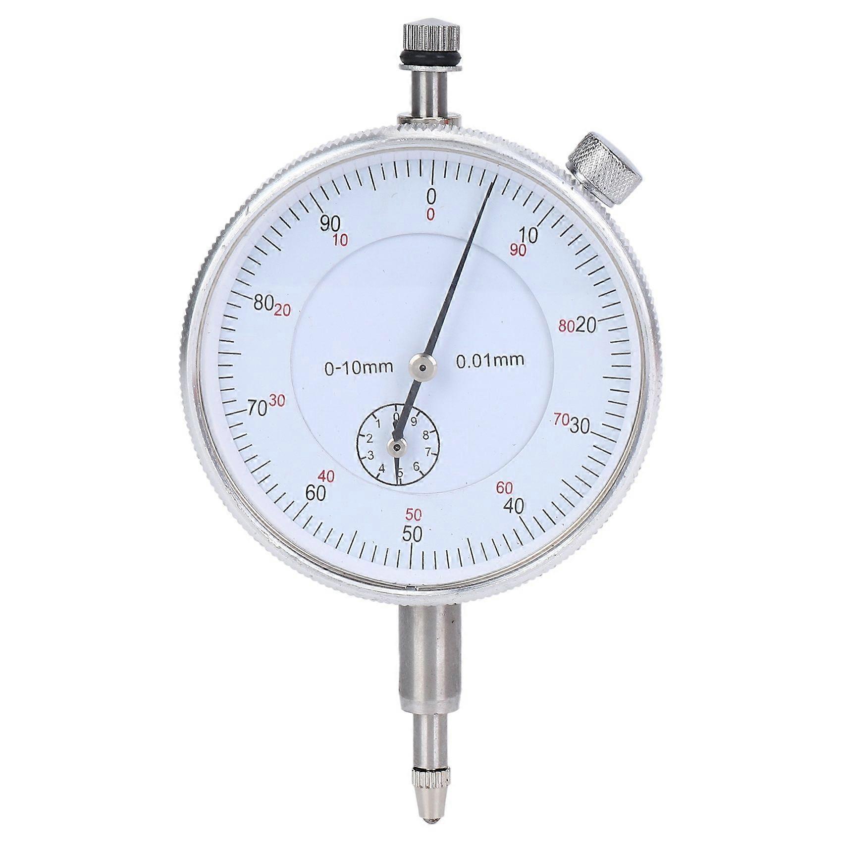 Dial Indicator Gauge 0-10mm Meter Precise 0.01 Resolution Concentricity Test