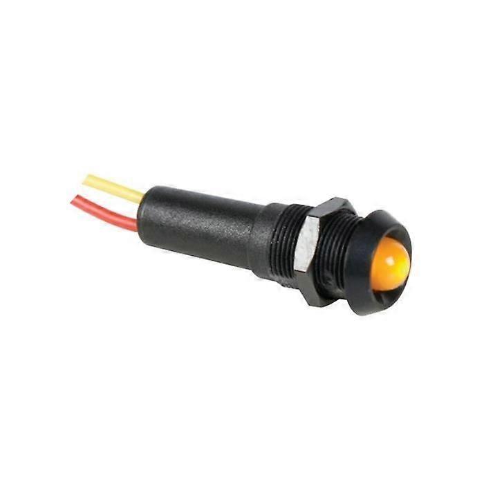 Indicateur LED jaune 24v - boîtier noir
