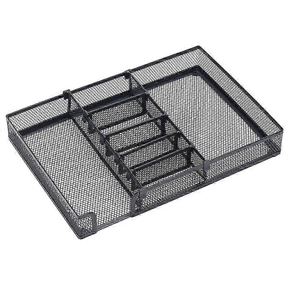 Desk Organizer with Adjustable Compartments Drawer