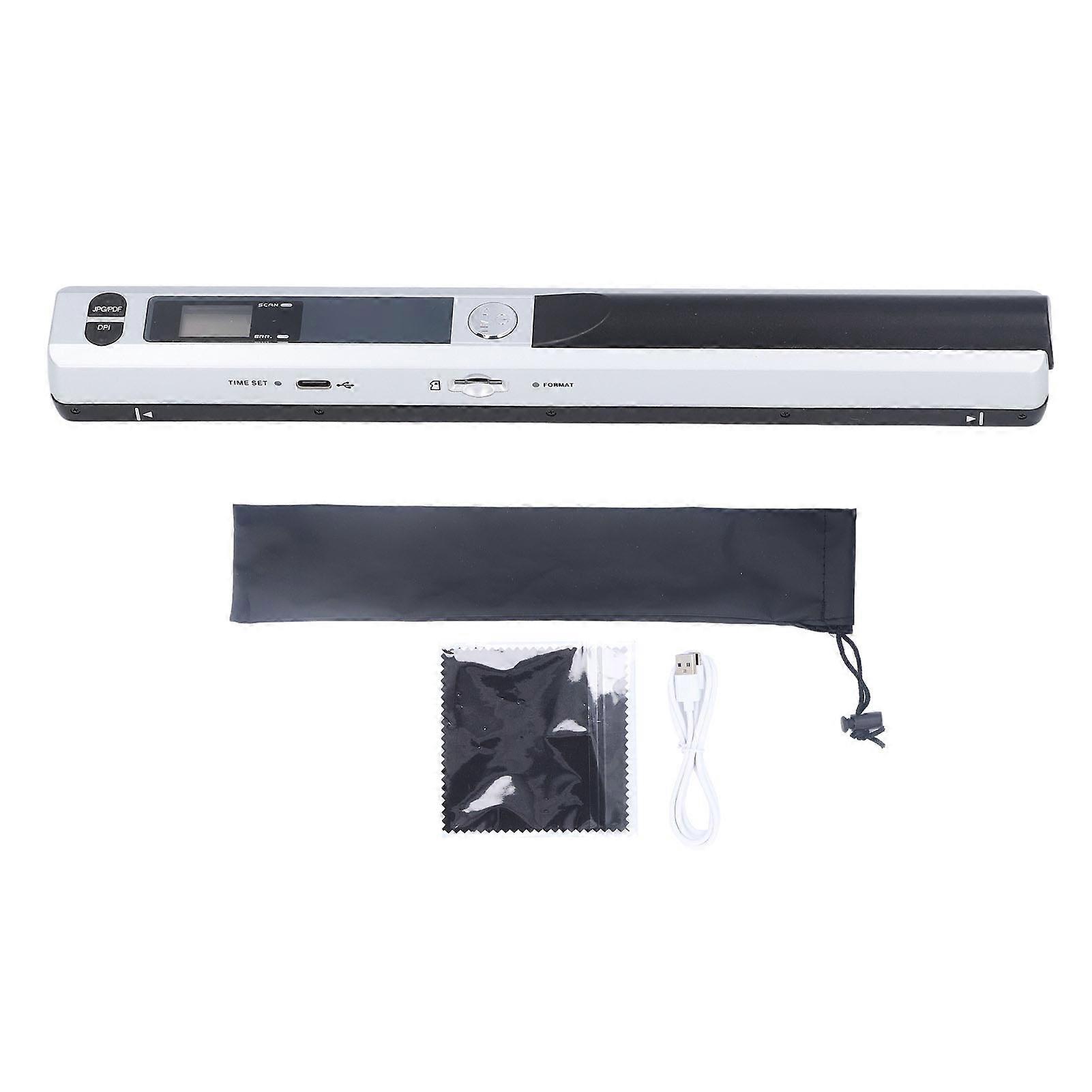 Scanner portable pour documents A4, photos, reçus, 8,27 pouces, HD 900 DPI, couleur, portable, pour la maison, les voyages, le bureau, argent