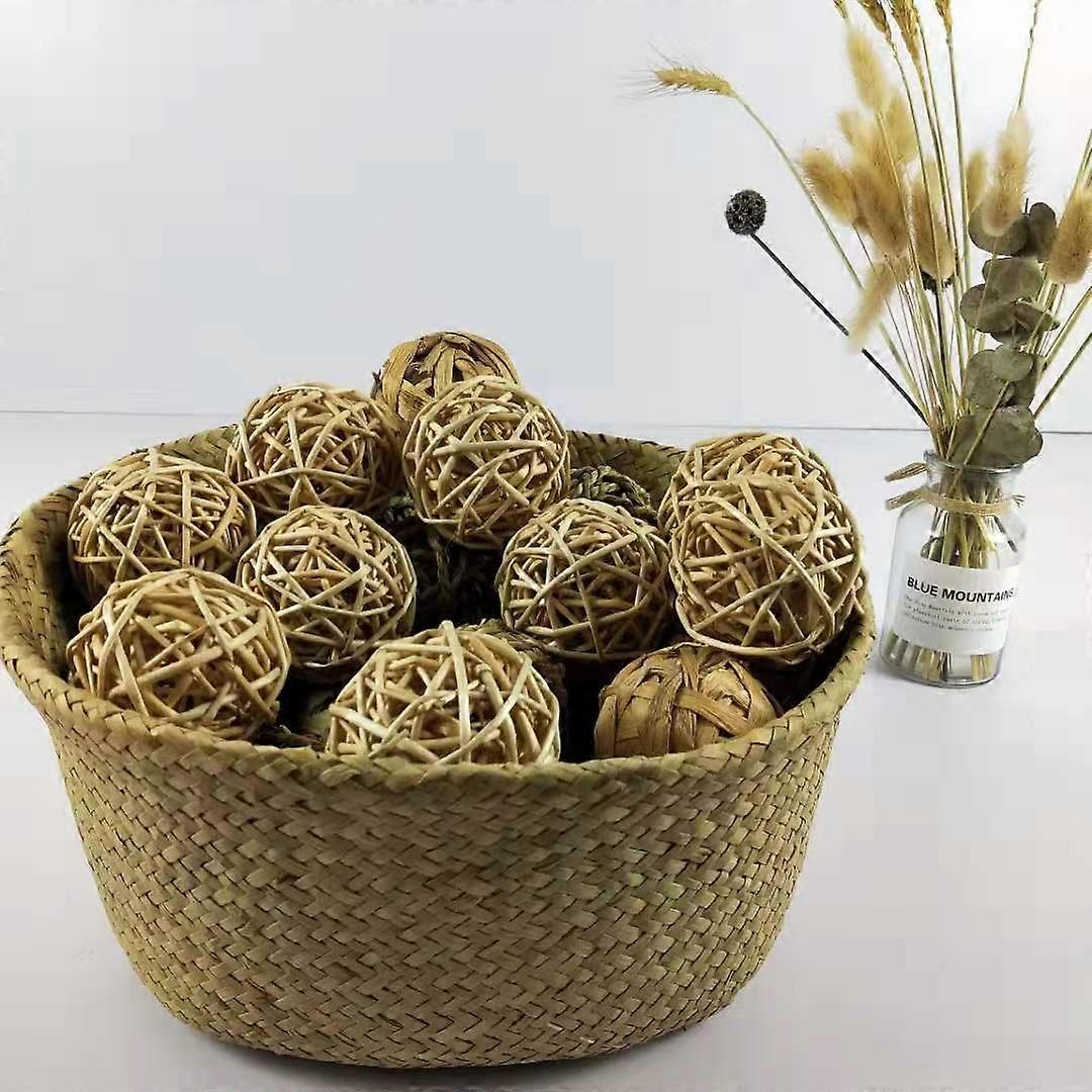 Pack Small Animal Game Ball Rolling Activity Chew Toy Chew Snack Rabbit Guinea Pig Chinchilla Rabbit Natural Ball