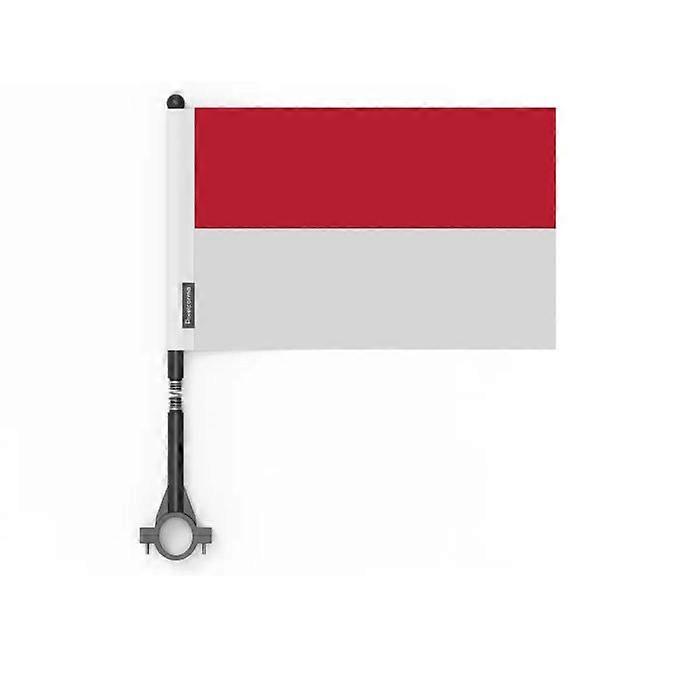 Flag - Monaco - 10 pieces - 14 x 21 cm - Polyester - Double-sided print