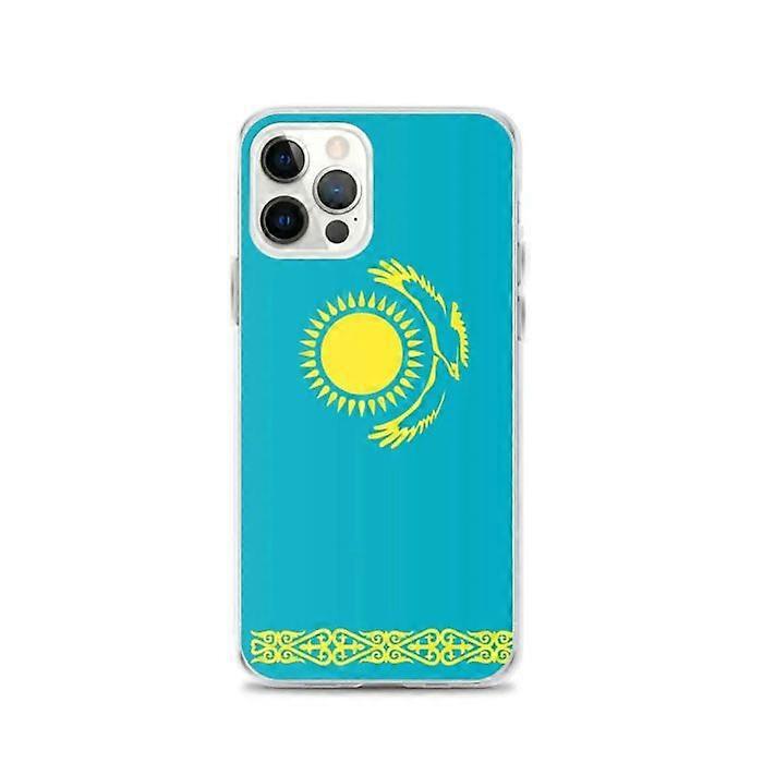 iPhone Case - Kazakhstan - Official Flag - Flexible - Multicolored - Compatible with iPhone 12 Pro