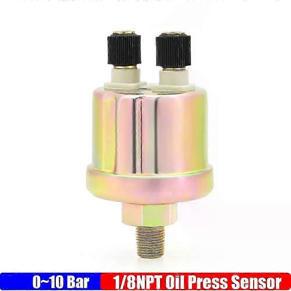 Universal Vdo Oil Pressure Sensor 0-5bar 0-10bar 1/8npt Generator Part 10mm Crew Plug Alarm Pressure Sensor Oil Pressure Sensing