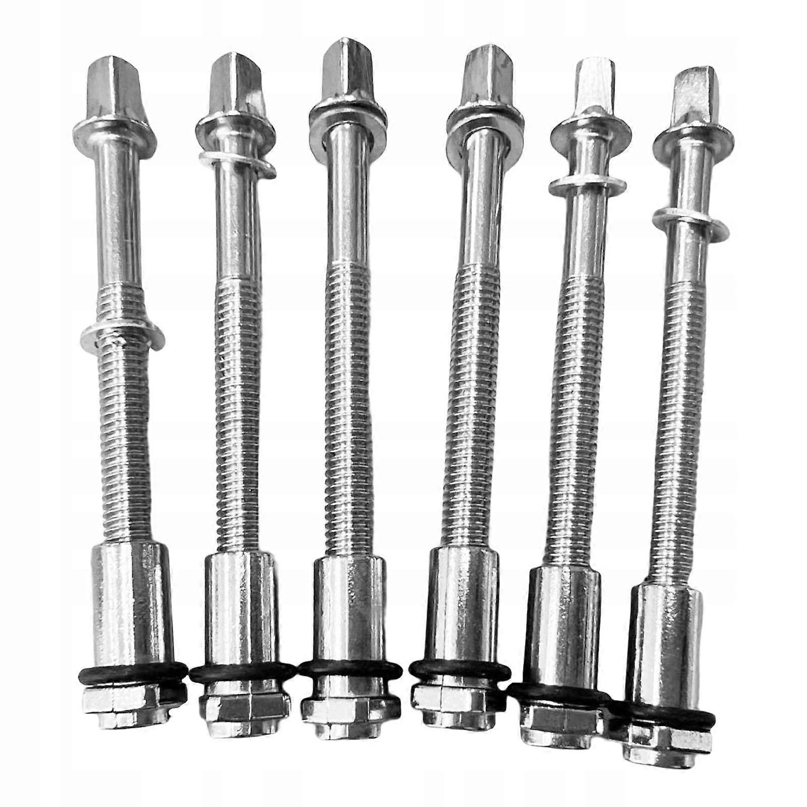 6 Pieces Drum Tension Rods Hardware For Snare Drum