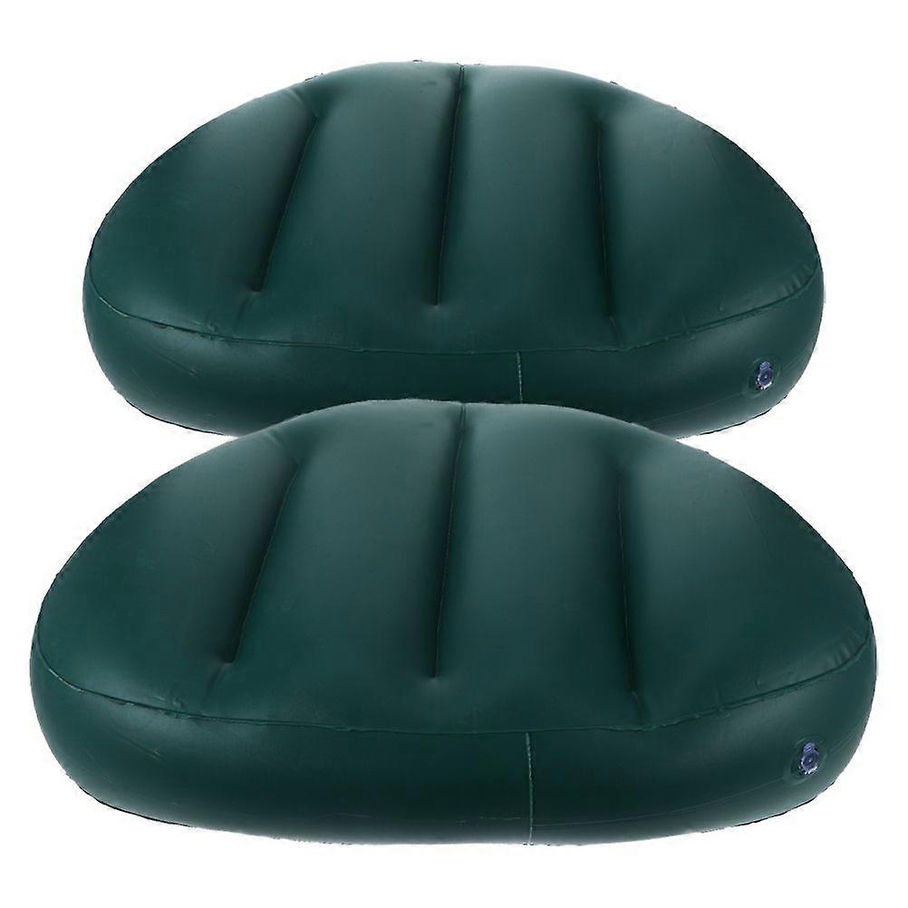 2pcs Water Rafting Inflatable Cushion Seat Cushion Inflatable Saddle Back Cushion