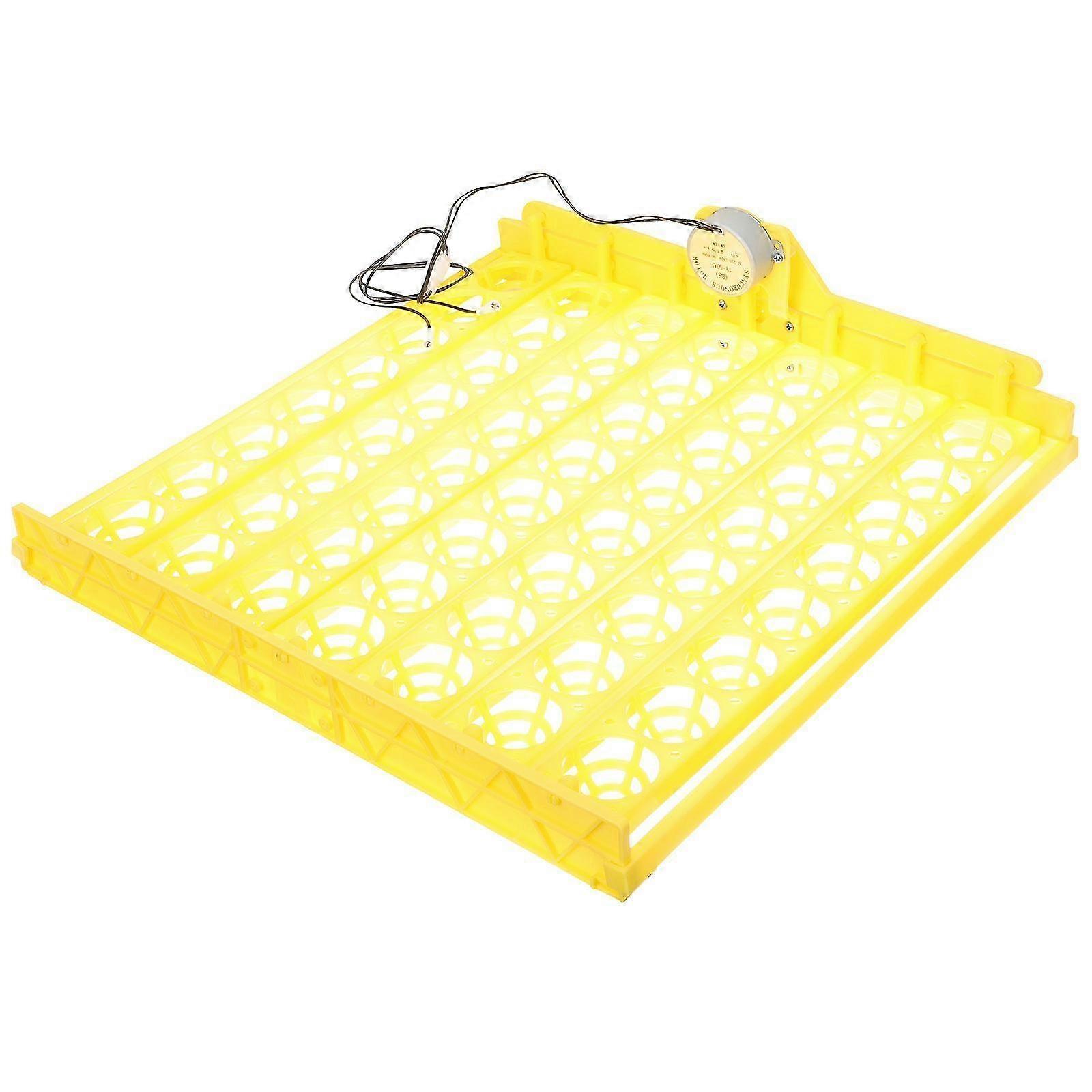 Automatic Egg Turning Tray Incubator Hatcher Tool 42x42cm Yellow