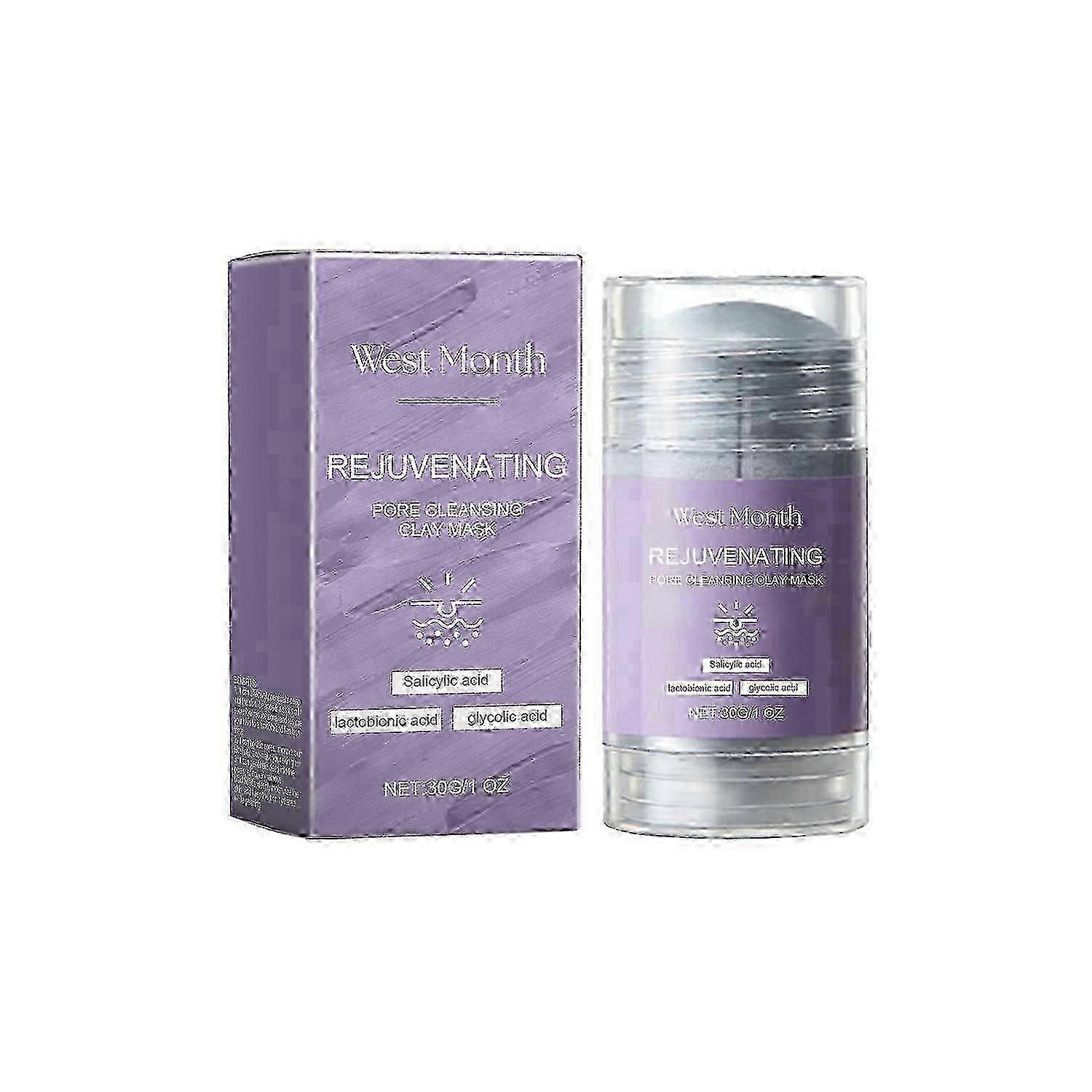 West&Month Pore Cleaning Mud Mask Stick, Gentle Clean Delicate Skin Refreshing Moisturizing Mask