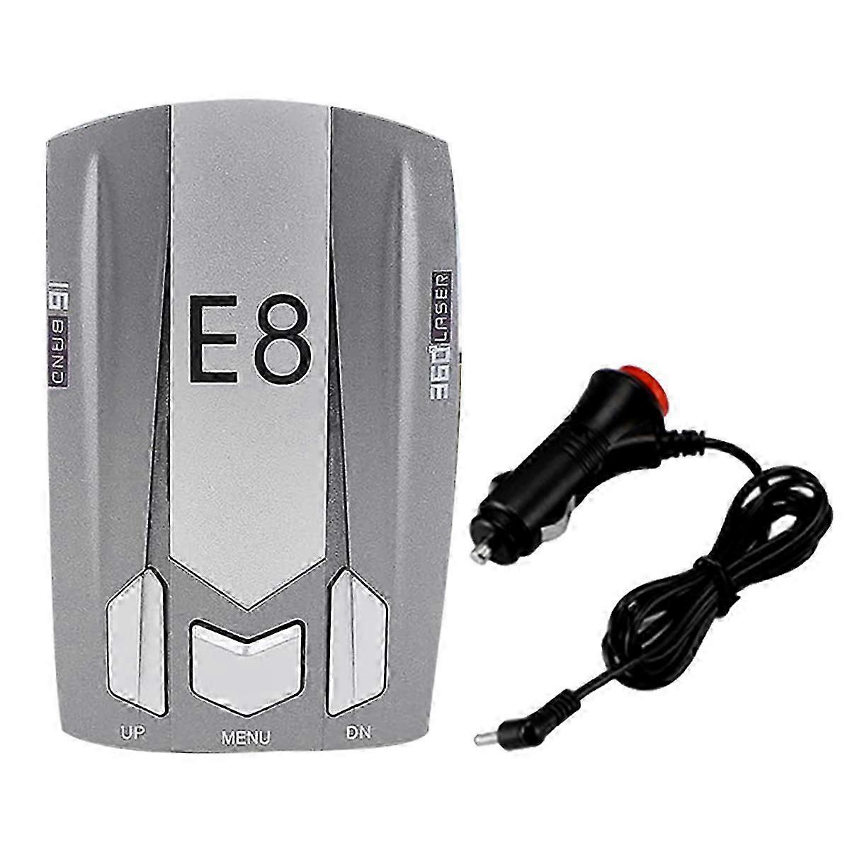 E8 Radar Detector for Cars Automatic 360 Degree City/Highway Mode Voice Prompt Driving Aids for Car