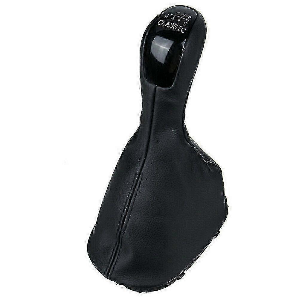 Black PU & Boot Cover for 6-Speed Gear Shift Knob of C Class W203 (2000-2006) Vehicles
