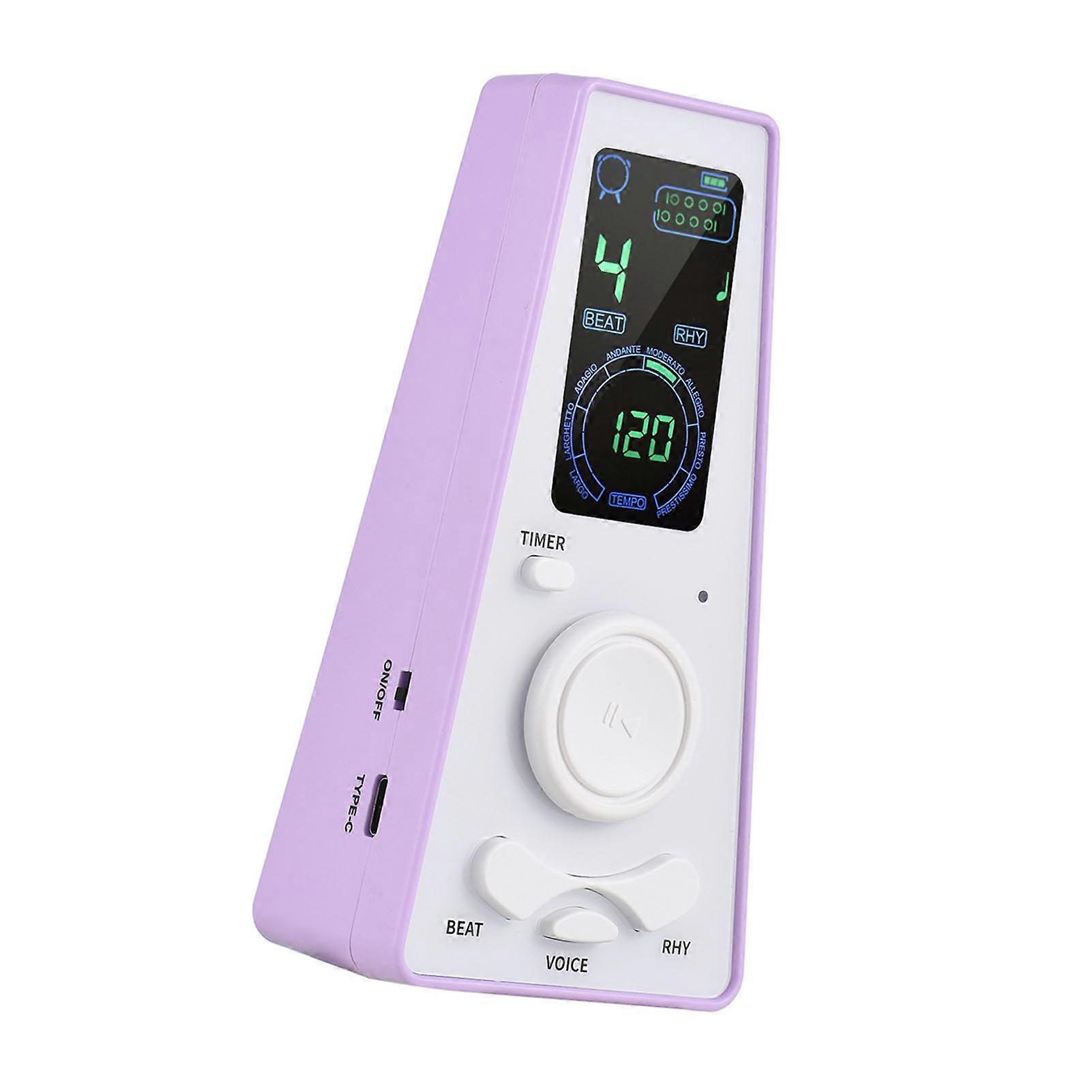 Electronic Digital Metronome with Timer Universal Electronic Metronome with Volume and Beat Speed Control, Battery or USB Cable Powered, for Guitar P
