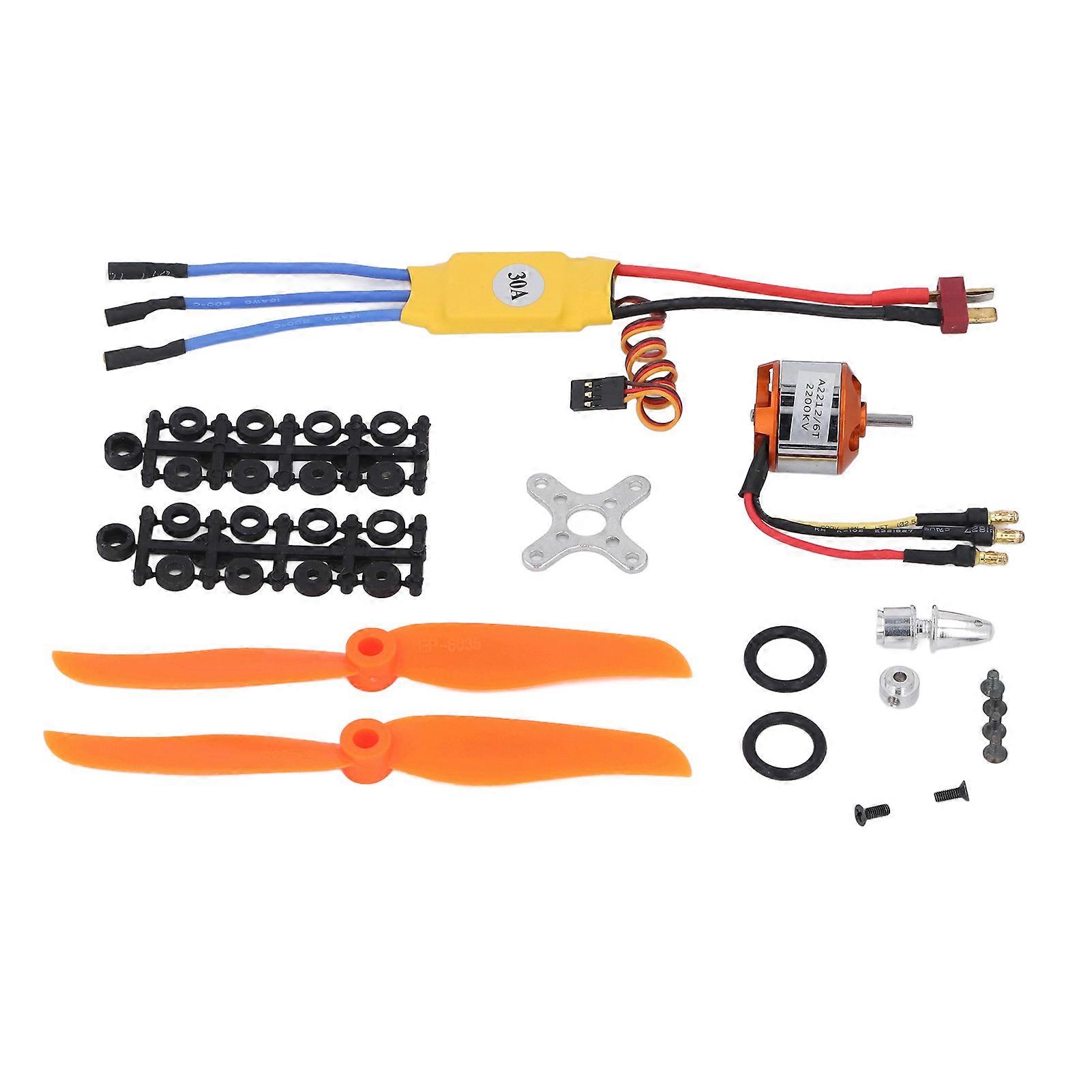2212 6T 2200KV Brushless RC Motor & 30A ESC Propeller Kit
