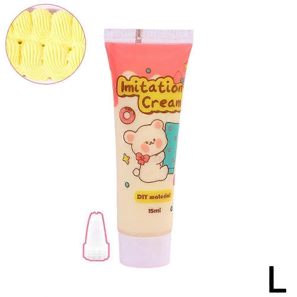 DIY Cream Glue 15ml Polymer Adhesive for Handmade Crafts, Non-Toxic Soft Resin Crafting Gel, Multiple Colors