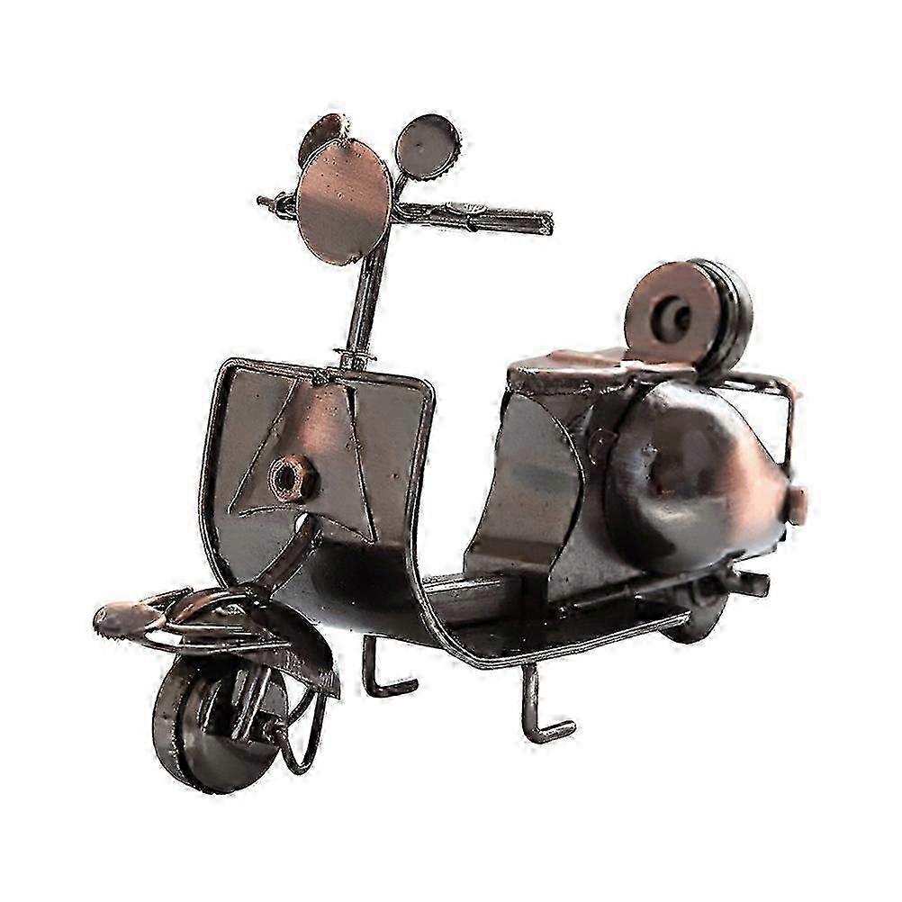 Wrought Iron Motorcycle Model Decorative Desktop Ornament