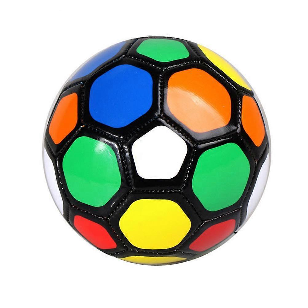 Children's Size 2 Inflatable Soft Football Colourful Design Durable PVC Material Lightweight and Portable Ideal for Outdoor Pla