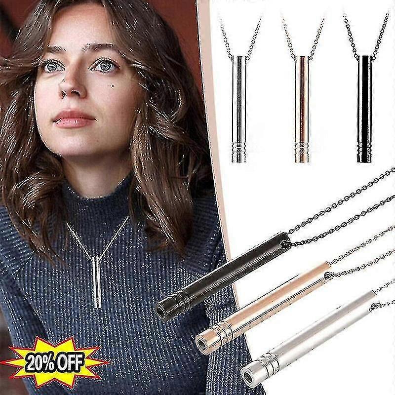 قلادة التنفس الإقلاع عن التدخين قلادة التنفس القلق المخلص قلادة لهدية عيد الميلاد